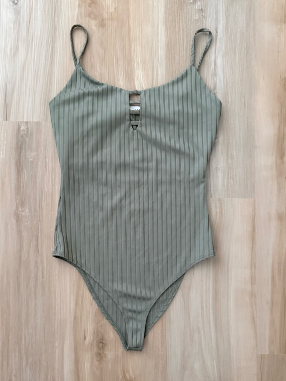 Socialite Ribbed Bodysuit Tank Top, Women’s Size XS